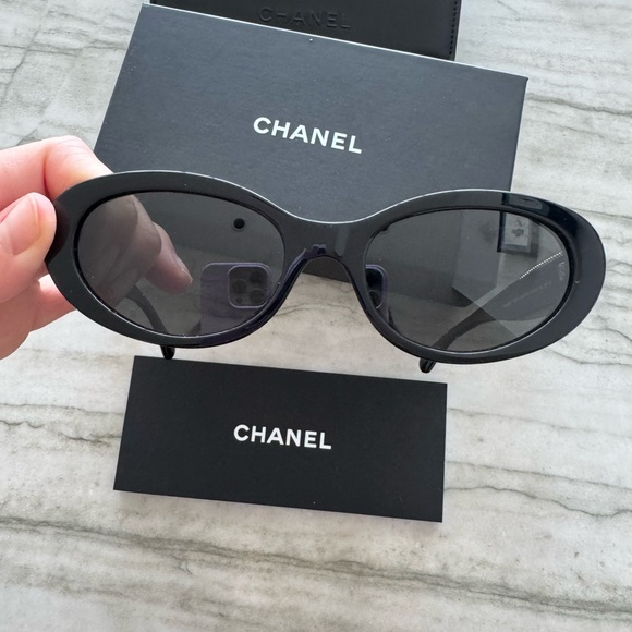 CHANEL Cateye Oval Sunglasses - Style 5515A main image 7